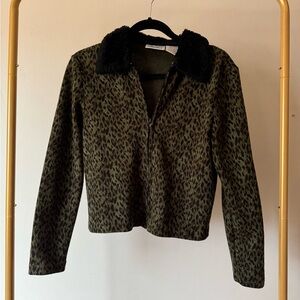Stylish Leopard Print Jacket